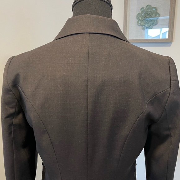 Le Chateau Charcoal Women's Tailored Wool Blazer EUC - Picture 6 of 15